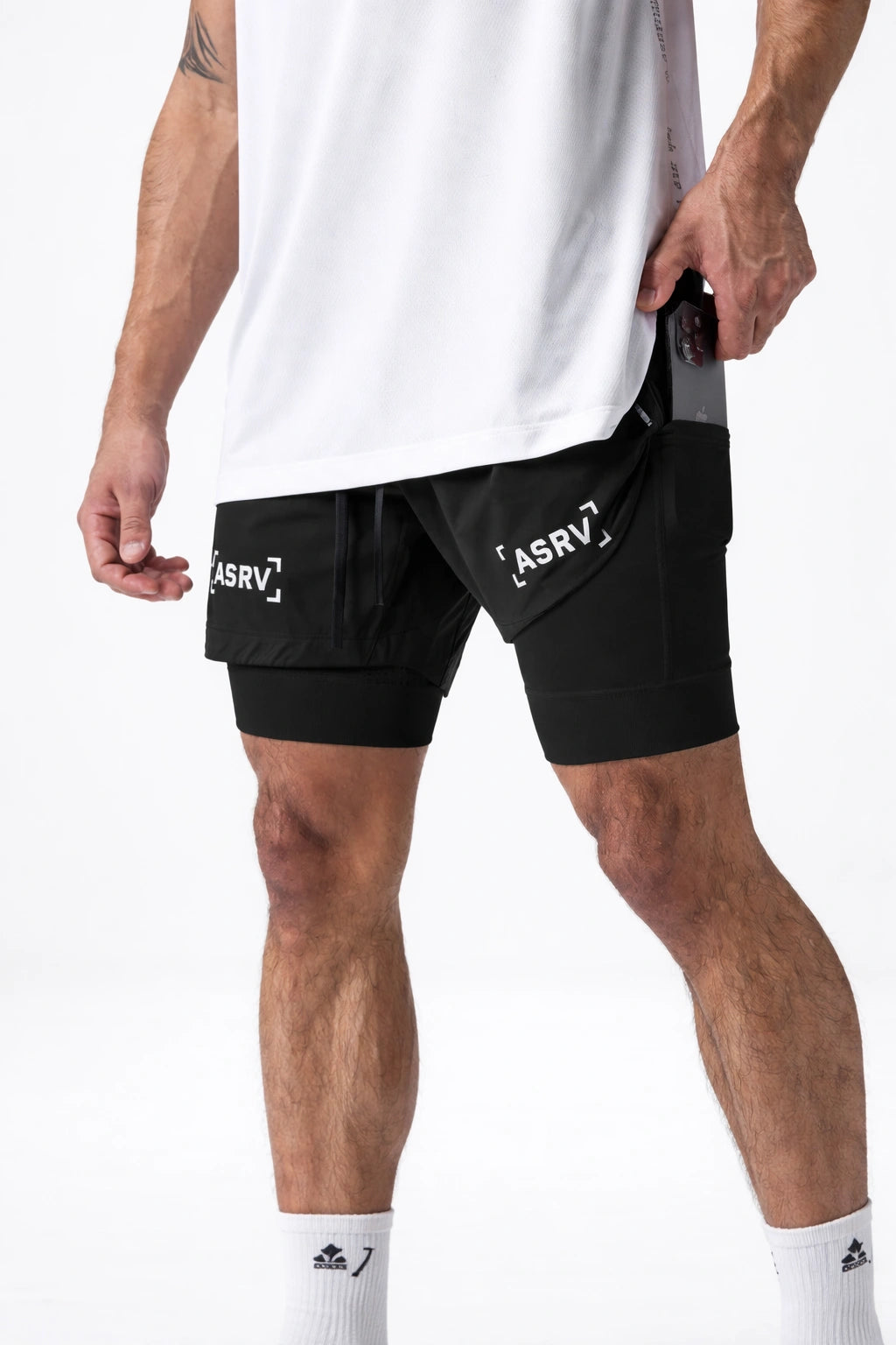 Short de Academia Esportivo  Masculino 2 em 1 - ASRV