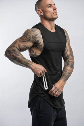 Regata Esportiva Masculina Academia - Com Bolso Lateral