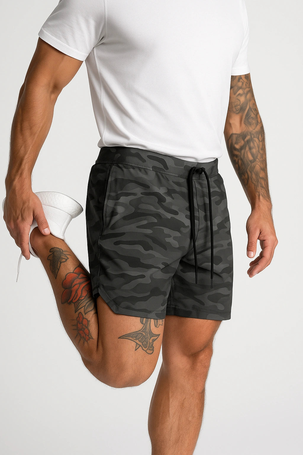 Short de Academia Masculino Slim com Bolso lateral