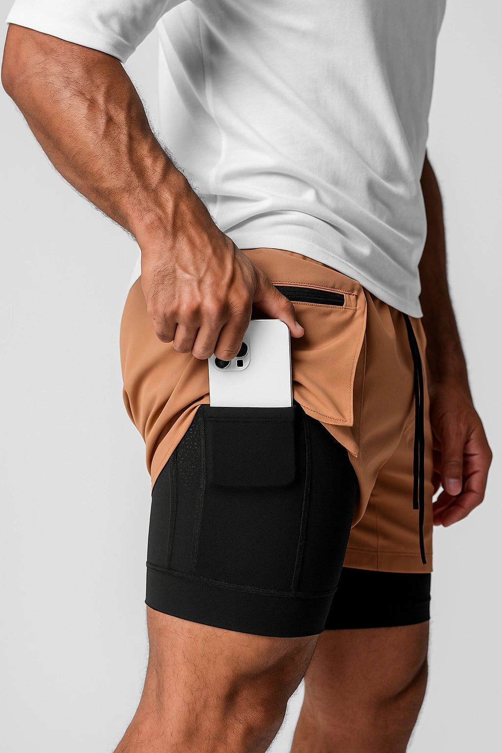 Short Esportivo de Academia com Bolso Lateral