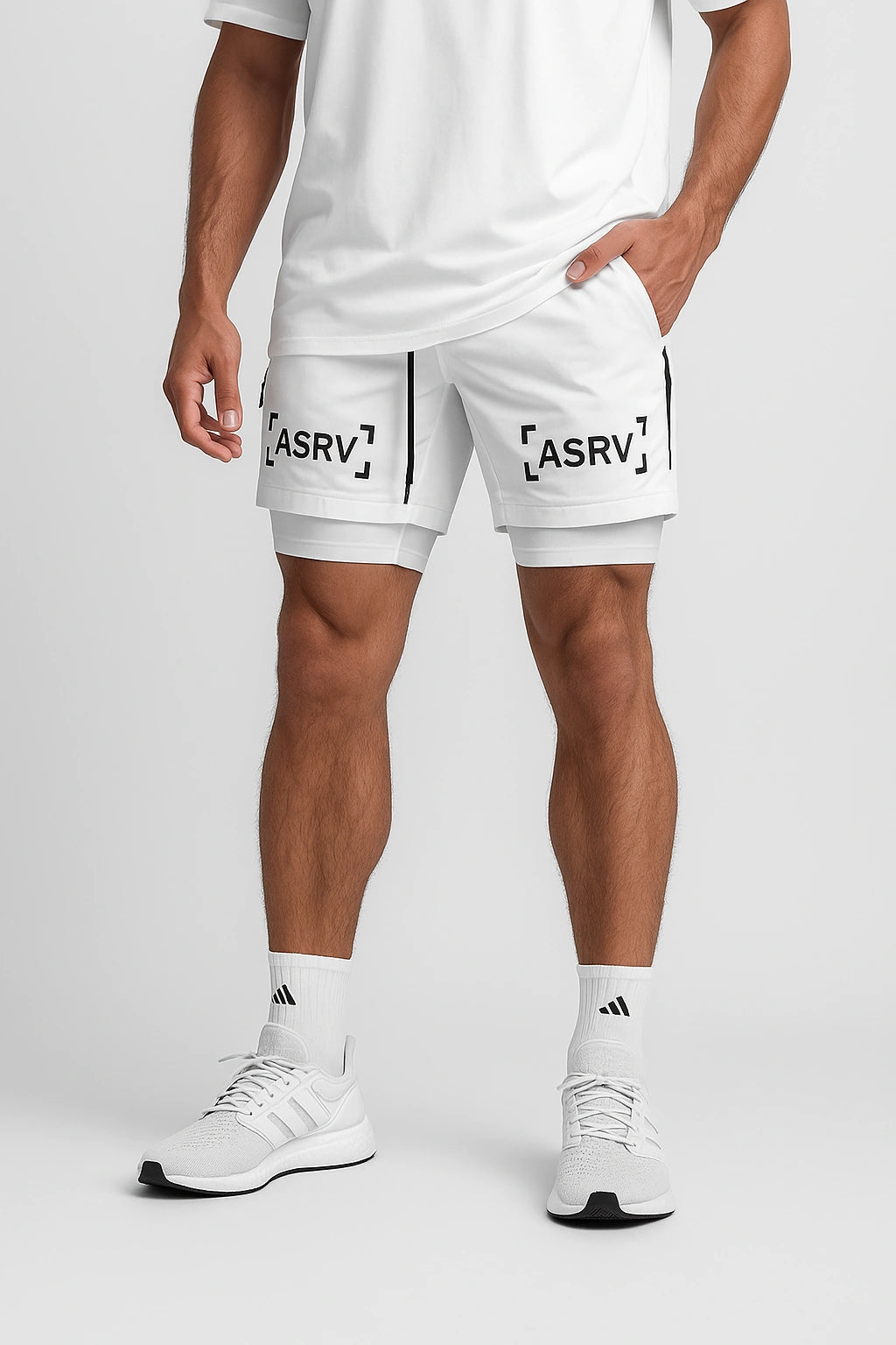 Short de Academia Esportivo  Masculino 2 em 1 - ASRV