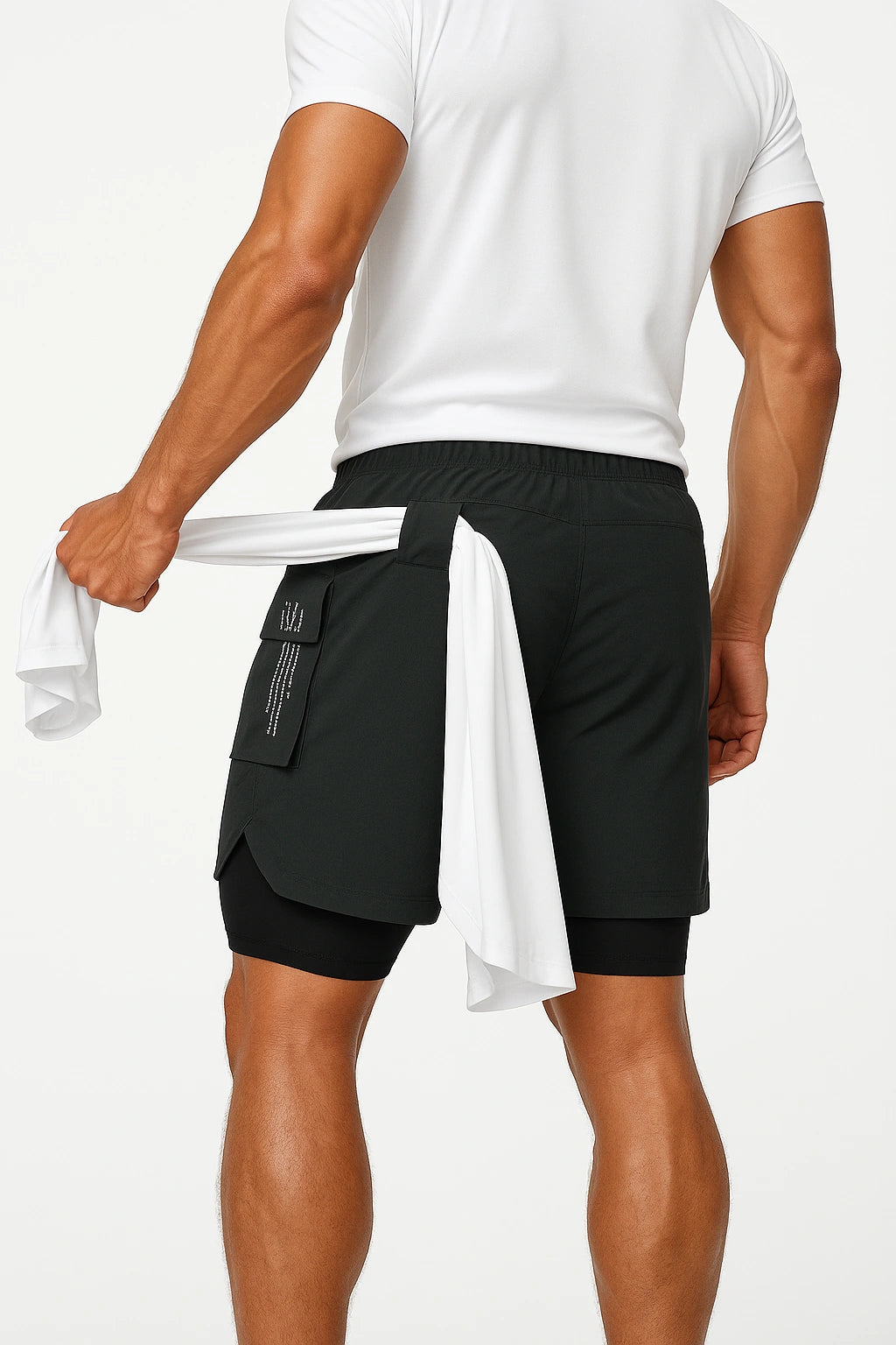 Short Esportivo de Academia Masculino com Bolsos Laterais