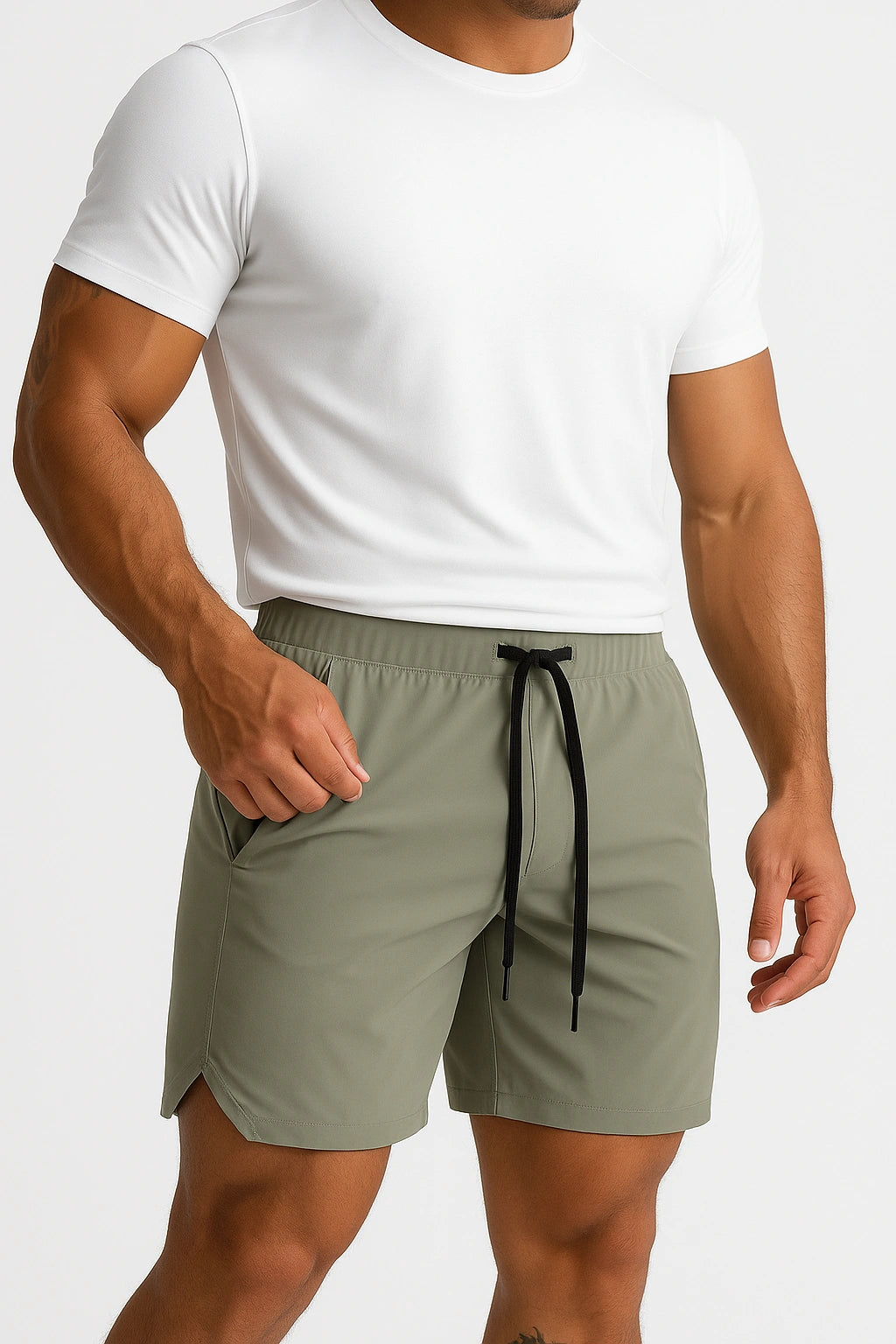 Short de Academia Masculino Slim com Bolso lateral