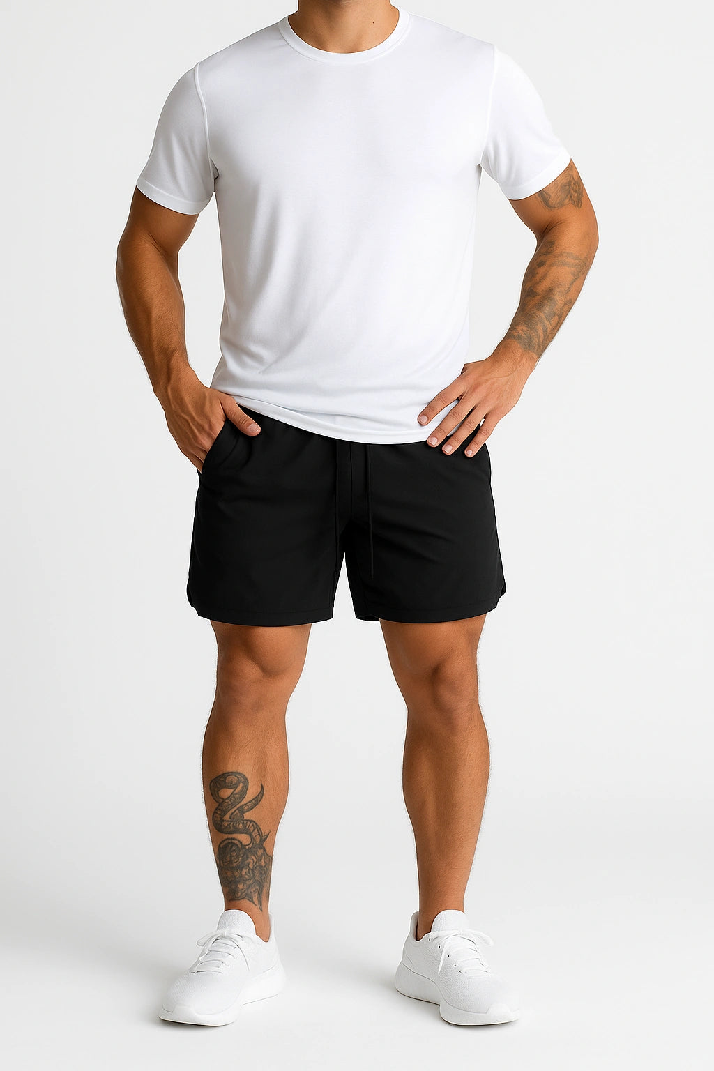 Short de Academia Masculino Slim com Bolso lateral