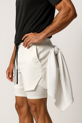 Short Esportivo de Academia Masculino Minimalista Premium 2 em 1 Tauranga