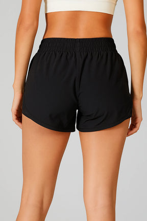 Short Fitness Feminino Respirável com Bolso Interno