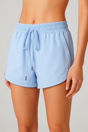 Short Fitness Feminino Respirável com Bolso Interno