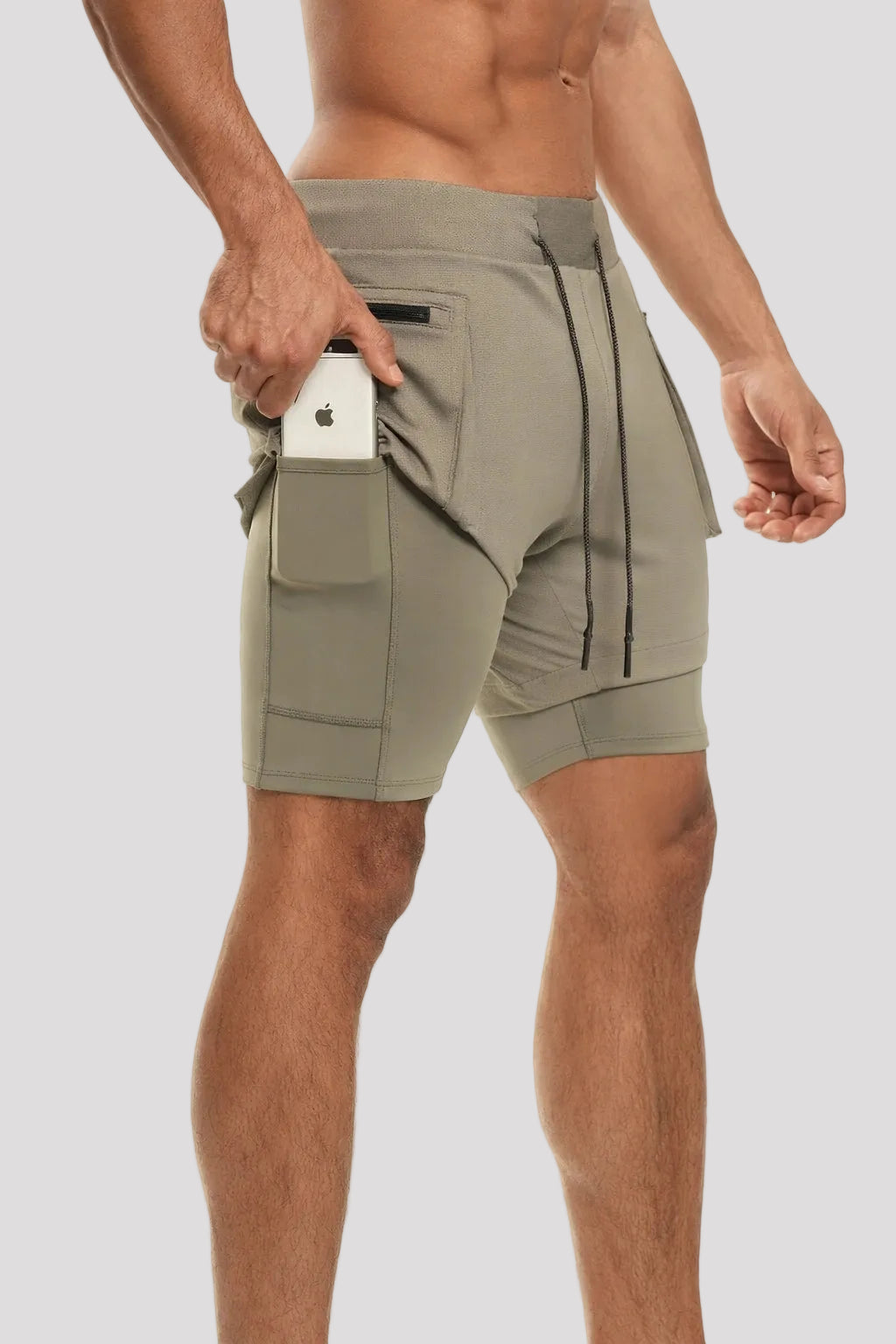 Short Esportivo de Academia Masculino com Bolsos Laterais