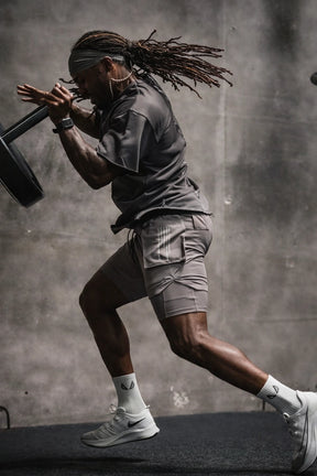 Short Esportivo de Academia Masculino com Bolsos Laterais