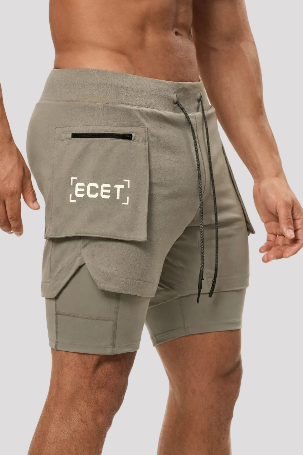 Short Esportivo de Academia Masculino com Bolsos Laterais