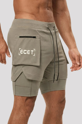 Short Esportivo de Academia Masculino com Bolsos Laterais