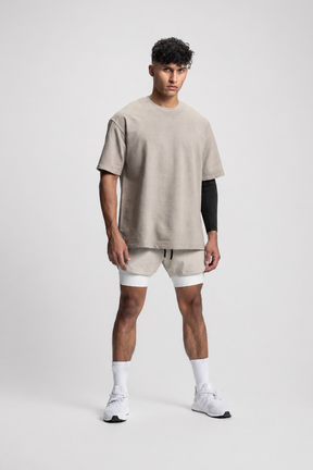 Short Esportivo de Academia Masculino Minimalista 2 em 1 Tauranga