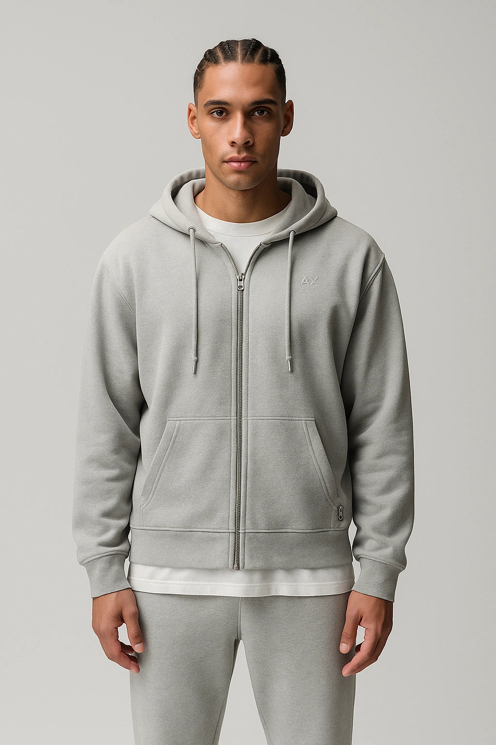 Jaqueta Esportiva Masculina Algodão com Zíper Fitness