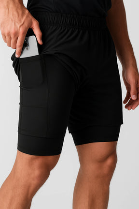 Short Masculino de Academia 2 em 1