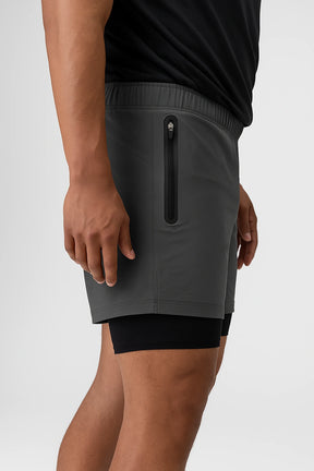 Short Masculino de Academia 2 em 1