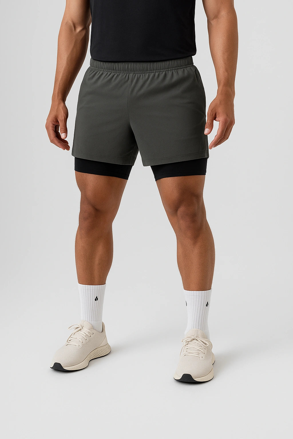 Short Masculino de Academia 2 em 1