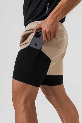 Short Masculino de Academia 2 em 1