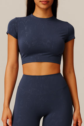 Cropped Fitness Feminino Confortável De Secagem Rápida