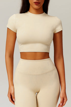 Cropped Fitness Feminino Confortável De Secagem Rápida