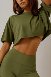 Cropped Fitness Feminino Respirável