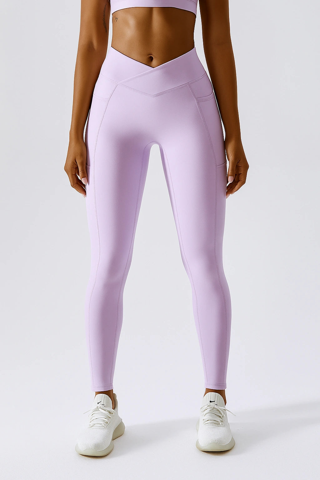Calça Esportiva Leggings  de academia Feminina Cintura Alta Respirável