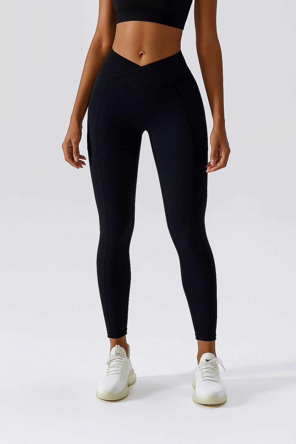 Calça Esportiva Leggings  de academia Feminina Cintura Alta Respirável