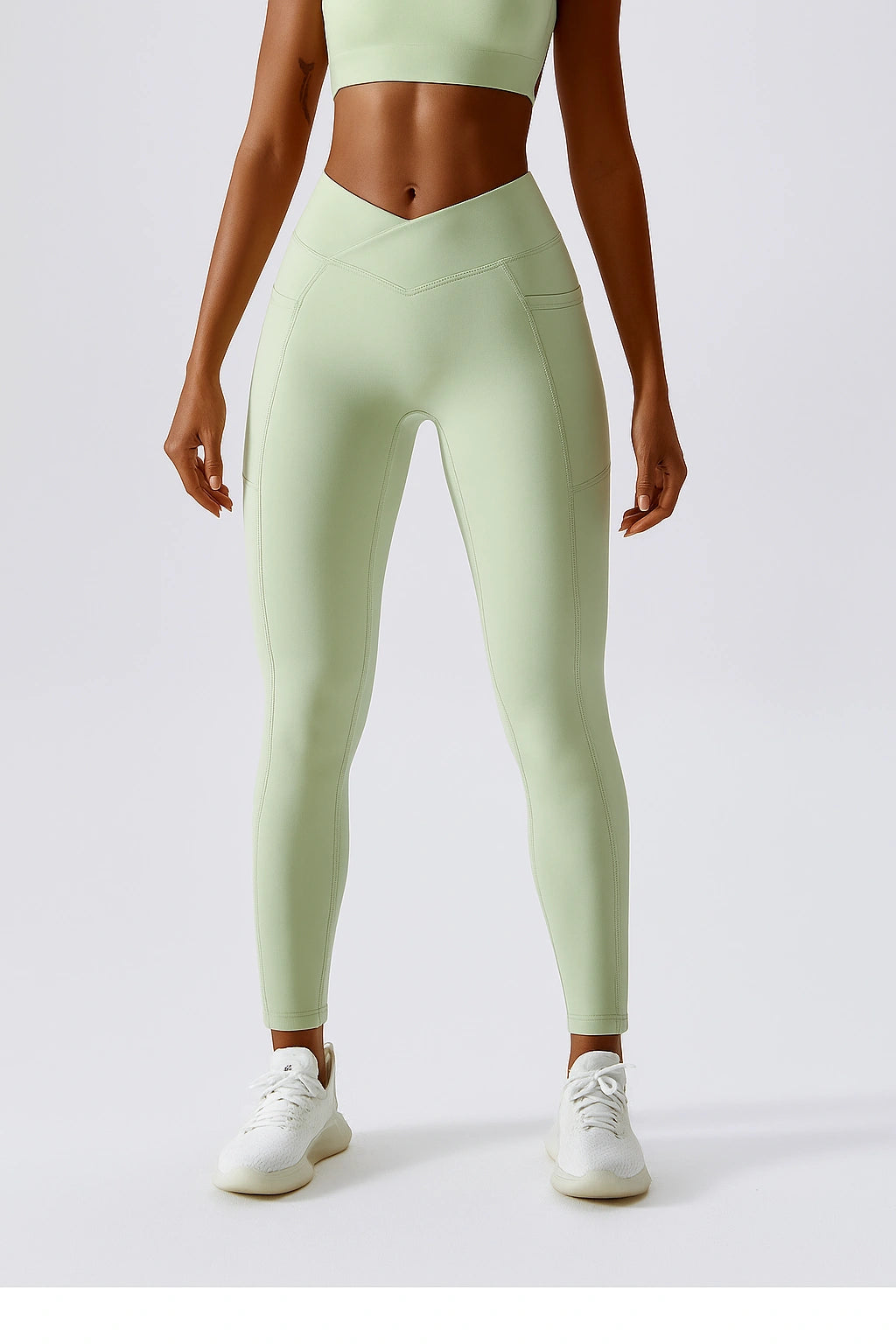Calça Esportiva Leggings  de academia Feminina Cintura Alta Respirável
