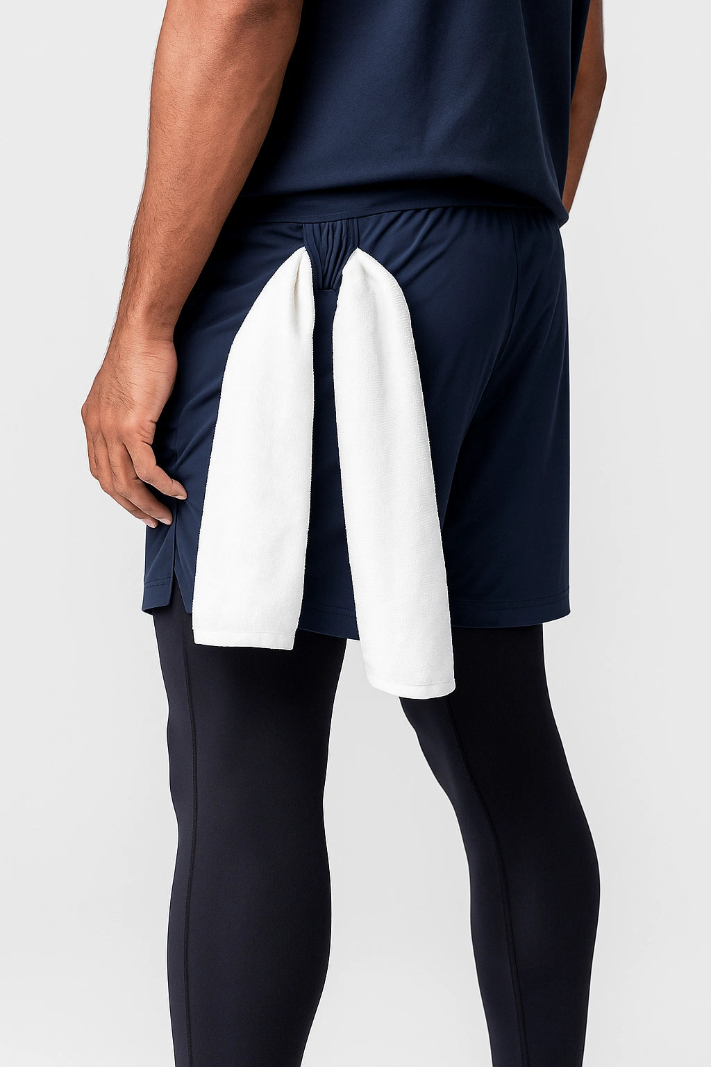 Short de Academia com Legging de Compressão