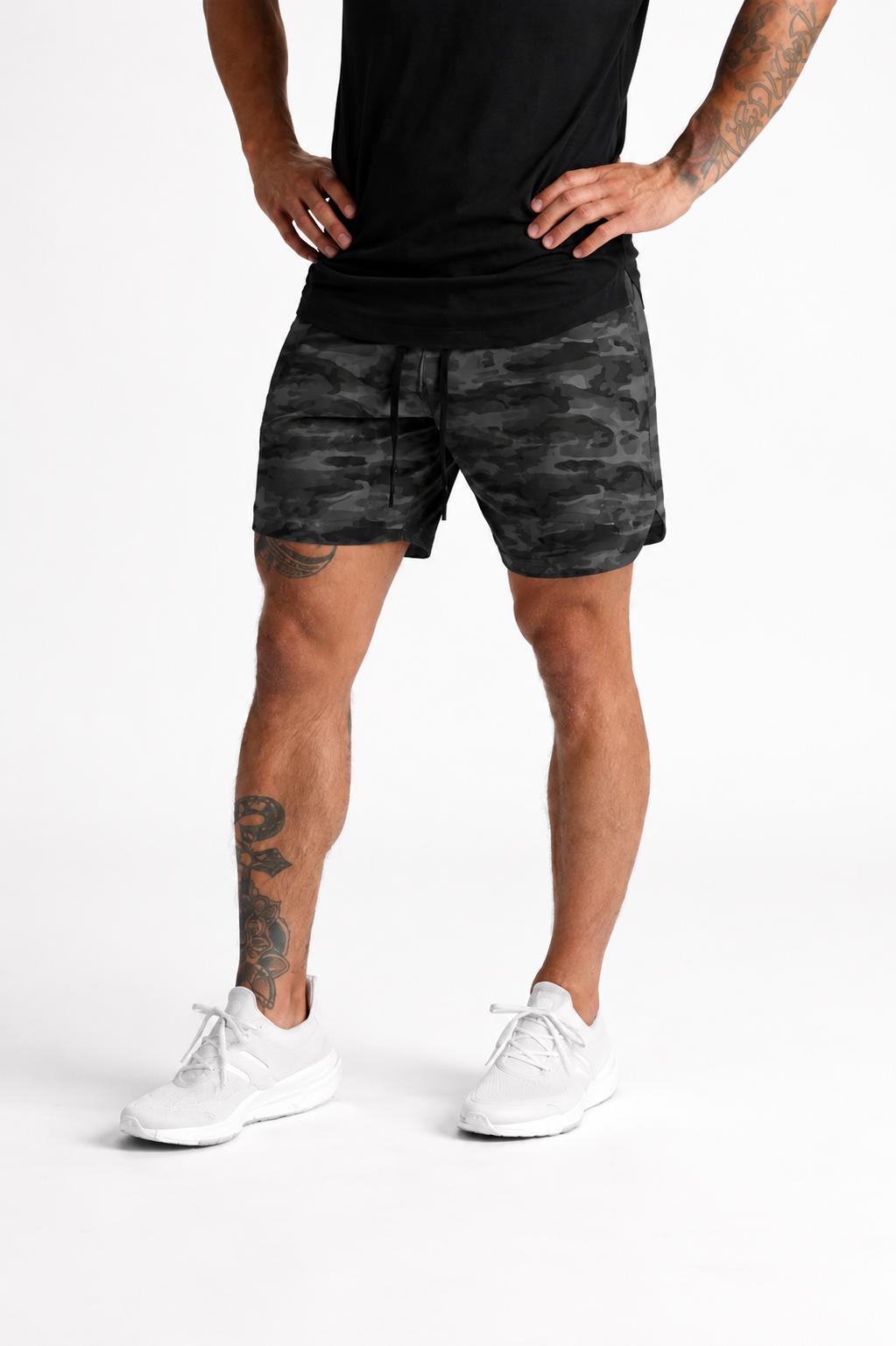 Short de Academia Masculino Slim com Bolso lateral
