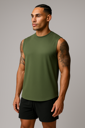 Regata Esportiva Masculina Minimalista Respirável Academia - T-Shirt Minimal II ASRV
