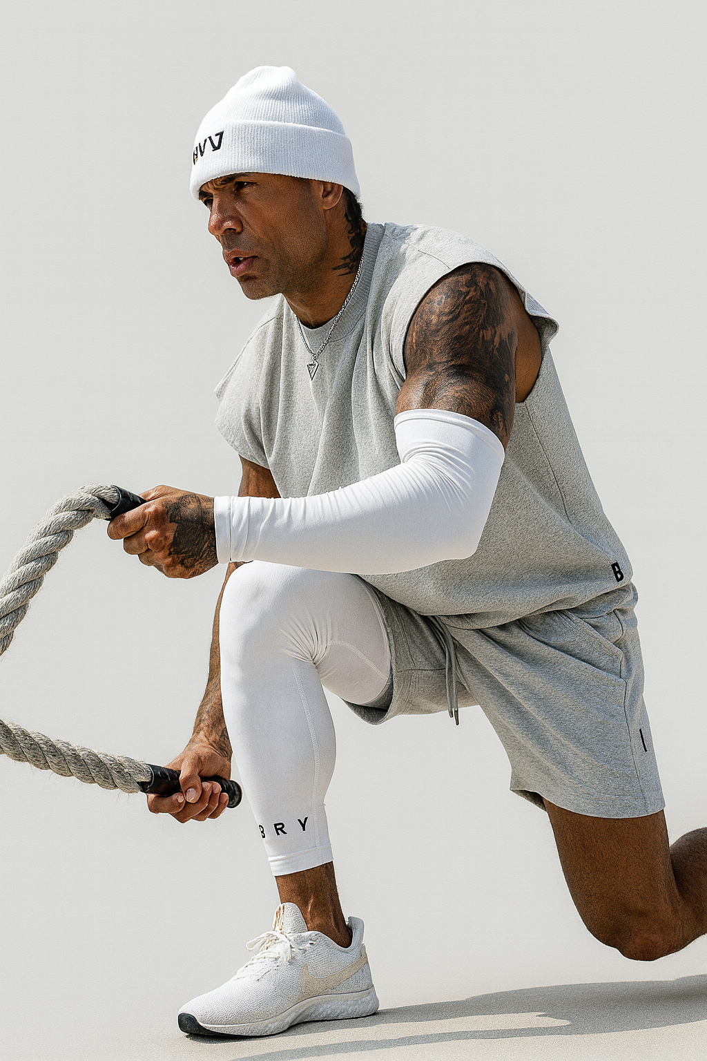 Pernito de Compressão Esportivo Proteção UV 2 Unidades