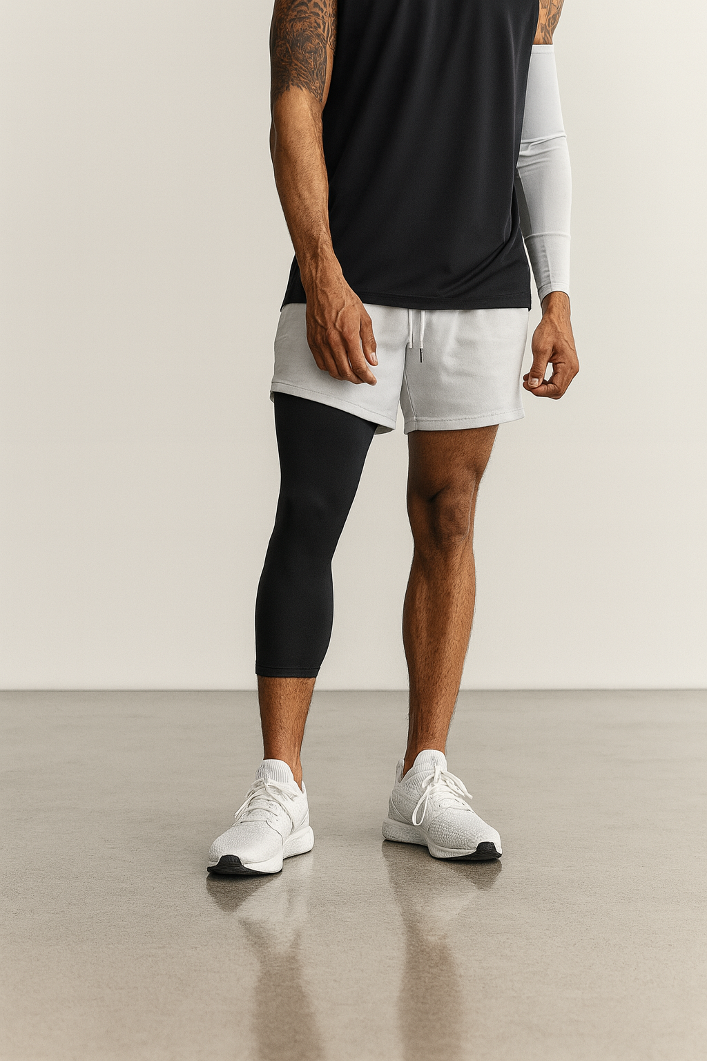 Pernito de Compressão Esportivo Proteção UV 2 Unidades