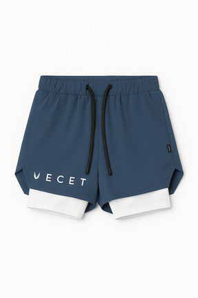 Short Esportivo de Academia Masculino Secagem rápida 2 em 1