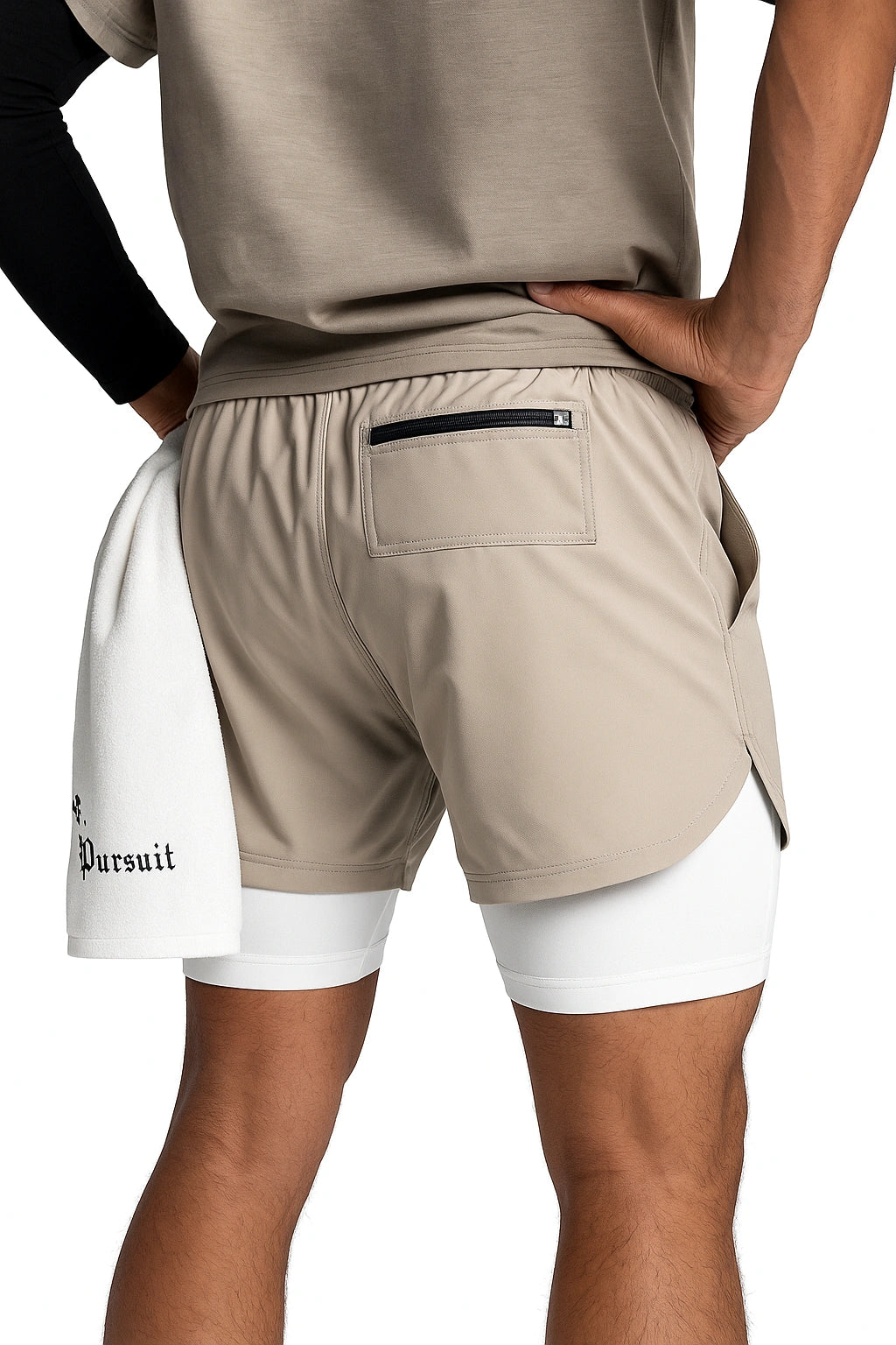 Short Esportivo de Academia Masculino Secagem rápida 2 em 1