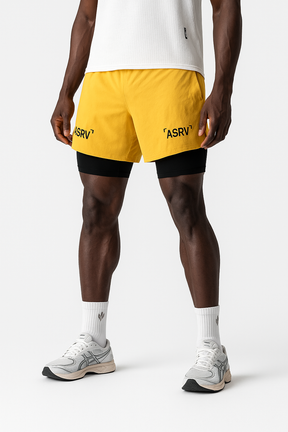 Short Esportivo de Academia  Masculino Respirável 2 em 1 - Slim Run