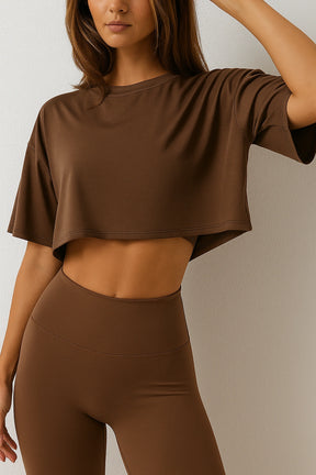 Cropped Fitness Feminino Respirável