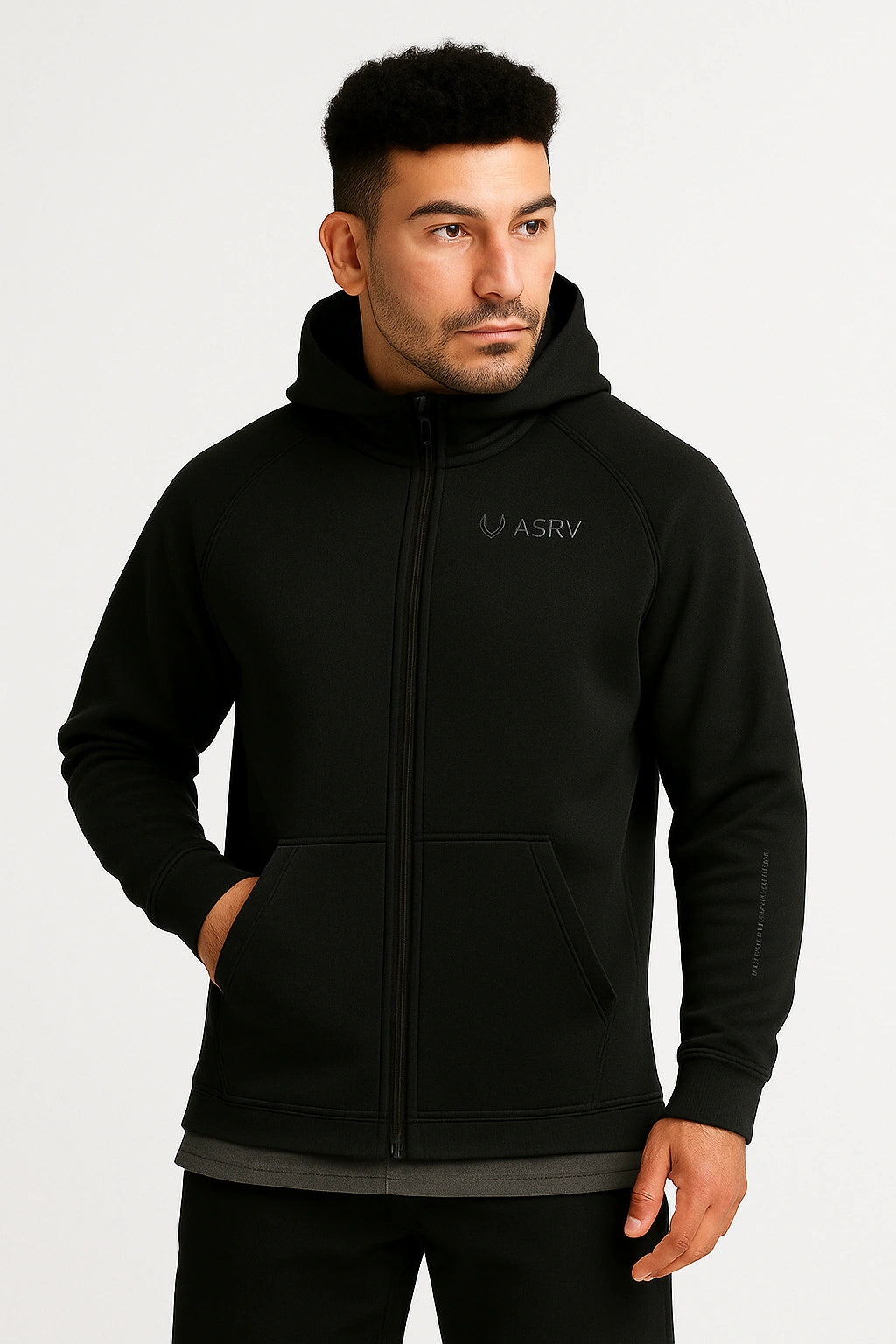 Jaqueta Esportiva Masculina de Poliéster Fitness - Jacket ASRV