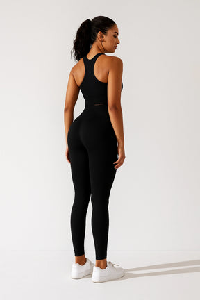 Conjunto Fitness Feminino com Top e Leggings de Cintura Alta