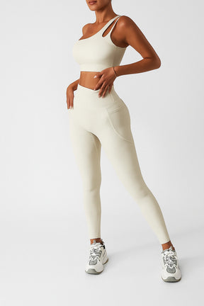 Conjunto Esportivo Feminino com Bolso Lateral Academia