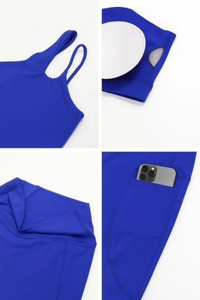Conjunto Esportivo Feminino com Bolso Lateral Academia