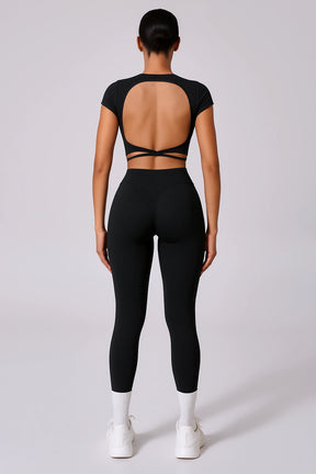 Conjunto Fitness Feminino Cropped Esportivo + Calça Legging