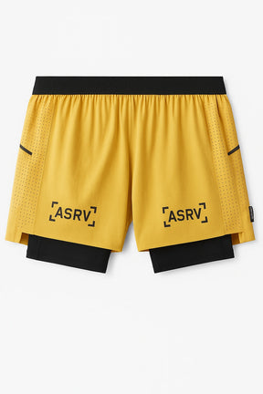 Short Esportivo de Academia  Masculino Respirável 2 em 1 - Slim Run