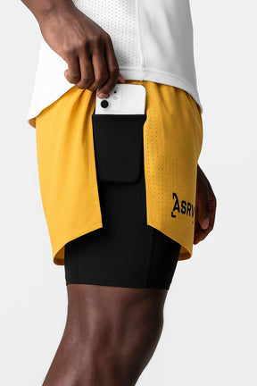 Short Esportivo de Academia  Masculino Respirável 2 em 1 - Slim Run