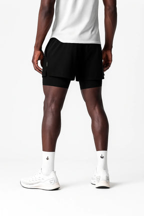 Short Esportivo de Academia  Masculino Respirável 2 em 1 - Slim Run