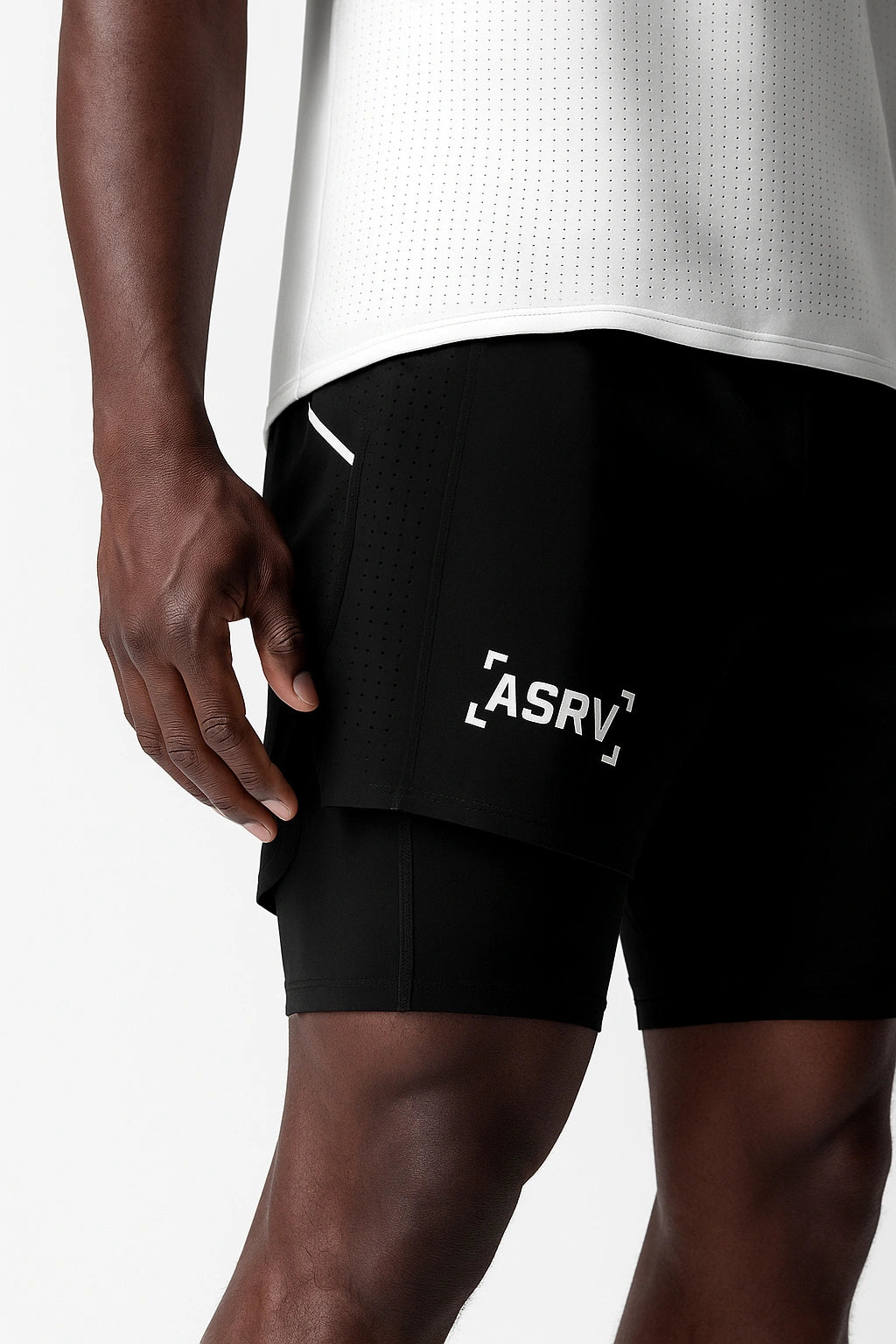 Short Esportivo de Academia  Masculino Respirável 2 em 1 - Slim Run