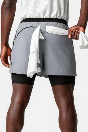 Short Esportivo de Academia  Masculino Respirável 2 em 1 - Slim Run