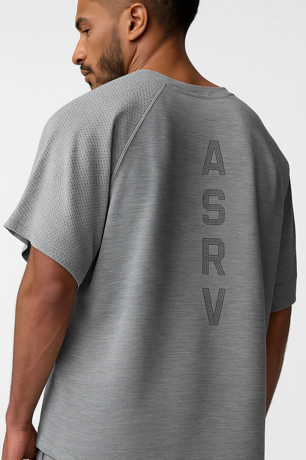 Camisa Esportiva Masculina Academia  Oversized Respirável - ASRV