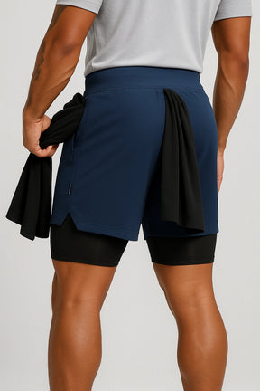 Short Esportivo de Academia Masculino com Bolso Interno - Street Dry 2 em 1