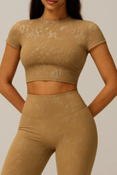 Cropped Fitness Feminino Confortável De Secagem Rápida