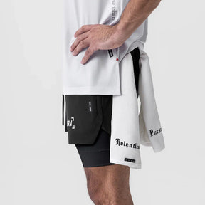 Short Esportivo de Academia Masculino 2 em 1 - ASRV